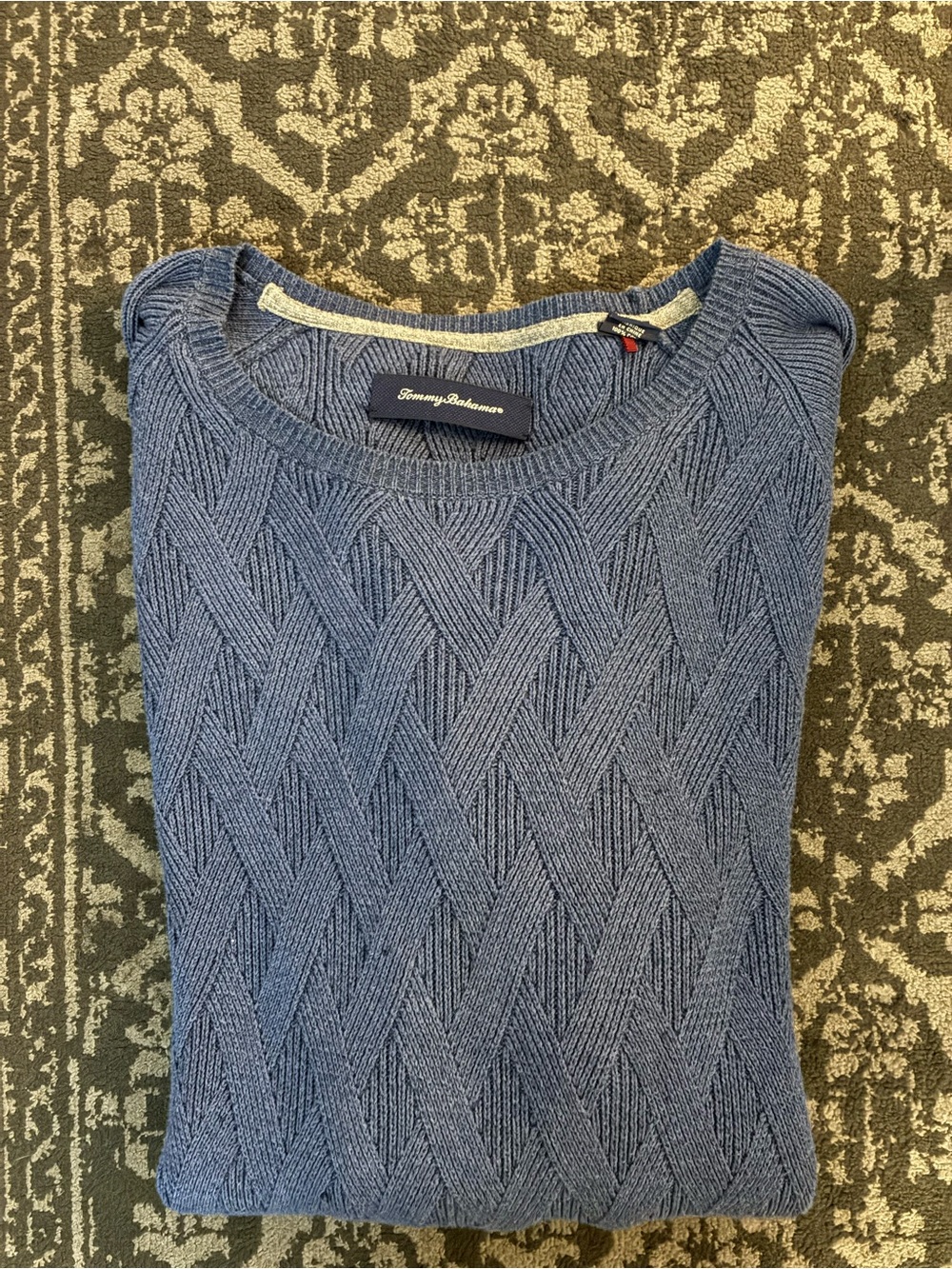 Tommy Bahama Blue crew neck sweater size Men’s XXL